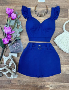 Conjunto Linho azul jeans