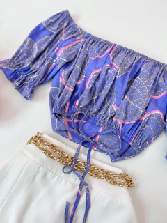 Cropped estampado - loja online
