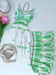 Vestido Marrocos verde na internet