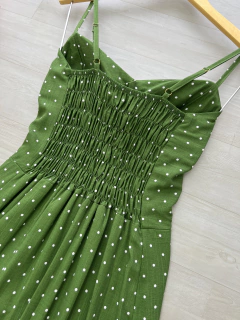 Vestido Midi poá - comprar online