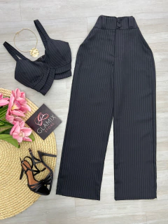 Conjunto alfaiataria risca de giz