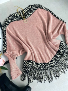 Poncho franjas - comprar online