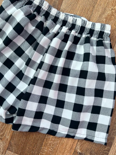 Saia shorts xadrez - comprar online
