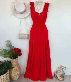 Vestido longo chiffon