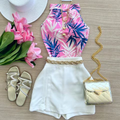 Saia shorts alfaiataria