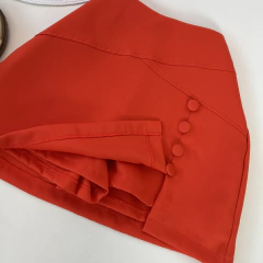 Saia shorts alfaiataria coral - comprar online