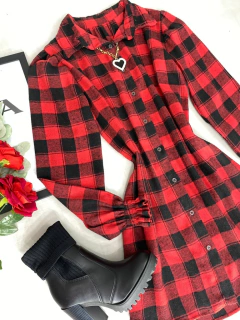 Chamise flanelada xadrez na internet