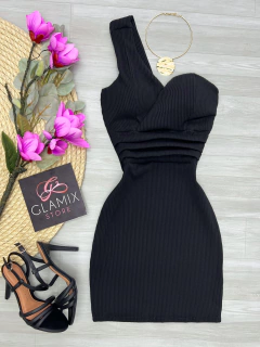vestido canelado 3d