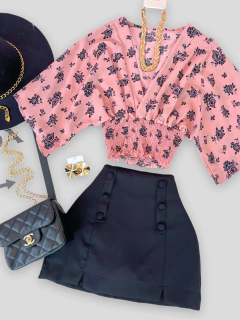 Cropped manga ampla - comprar online
