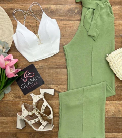 Calça Pantalona verde