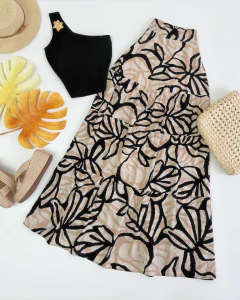 Saia longa estampada - comprar online