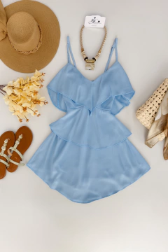 Vestido Chifon babado - comprar online