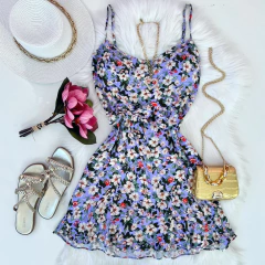 Vestido de amarrar floral