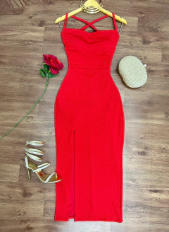 Vestido MIDI canelado (cópia) (cópia)