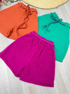 Shorts Linho c/ elastano (importado) na internet