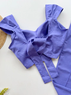 Conjunto linho roxo na internet