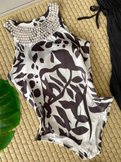 Body bordado estampado - comprar online