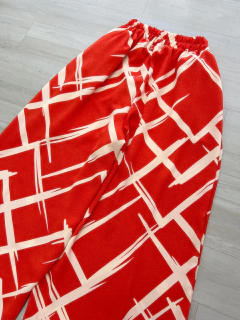 Calça Pantalona coral na internet