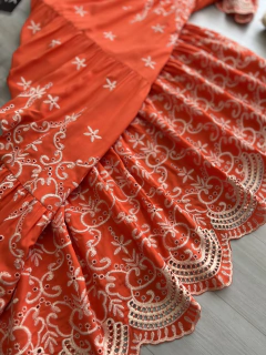 Vestido longo laise coral na internet