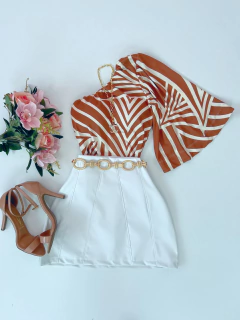 Saia courino Branca - comprar online