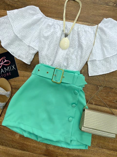 Cropped laise branco - comprar online