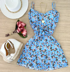 Vestido de amarrar floral