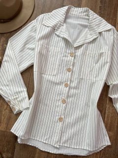 Camisa tricoline risca de giz - buy online