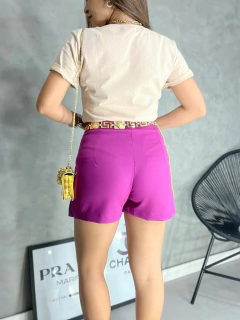 Saia shorts alfaiataria - Glamix 
