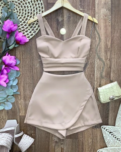 Conjunto alfaiataria nude