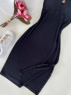 Vestido MIDI canelado - comprar online