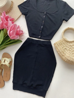 Conjunto canelado botões na internet