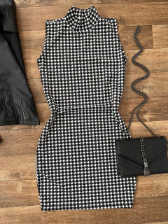 Vestido canelado gola - buy online