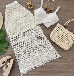 Saia Midi guipir - comprar online