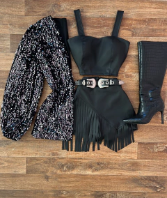 Máxi Cardigan luxo paête - comprar online