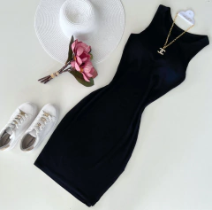 Vestido MIDI canelado