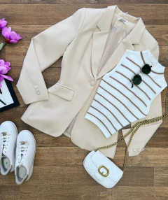 Blazer alfaiataria forrado - Glamix 