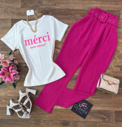 Calça linhão clochard pink