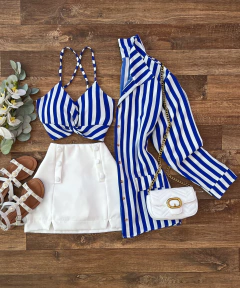 Conjunto Camisa e Cropped