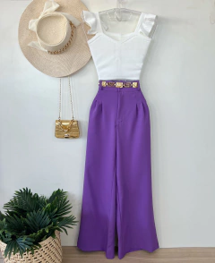 Calça Pantalona alfaiataria - Glamix 