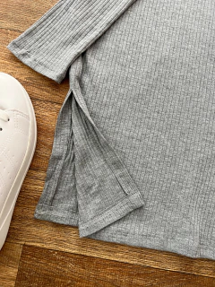 Conjunto canelado midi saia - comprar online