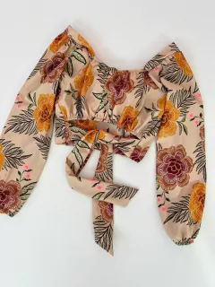 Cropped floral - comprar online