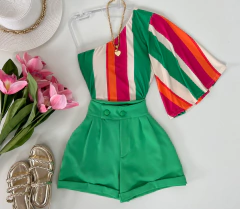 Shorts alfaiataria (cores) na internet