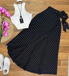 Saia envelope poá preta