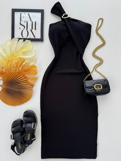 Vestido midi fivela - comprar online