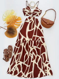 Vestido longo argola - comprar online