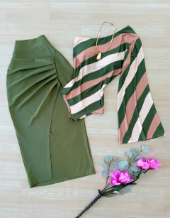 Saia mídi poliamida - Glamix 