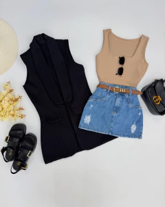 Maxi colete alfaiataria - Glamix 