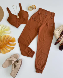 Conjunto linho jogger - comprar online