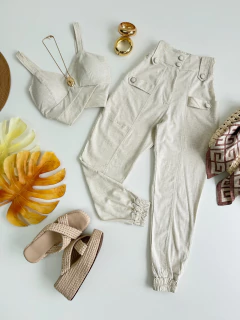 Conjunto linho jogger - comprar online