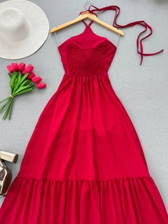 Vestido longo frente única - comprar online